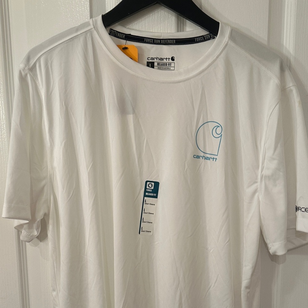 Carhartt Men's White Short Sleeve Tee - Picture 7 of 7